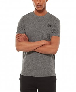 T92TX5JBV THE NORTH FACE SIMPLE DOME T-SHIRT (GREY)